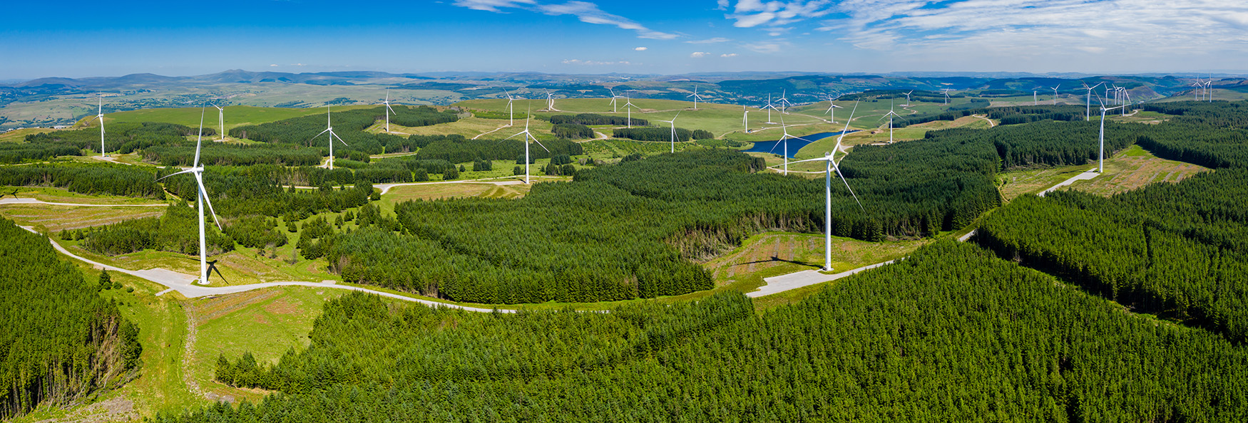 Wind Farms In Green Spaces Sustainability